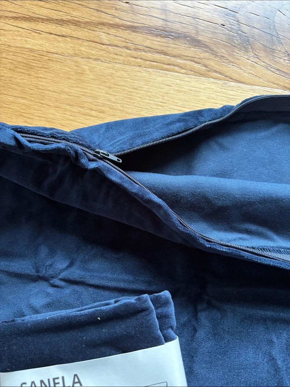 IKEA SANELA Dark Blue Pillowcase - Set of 2